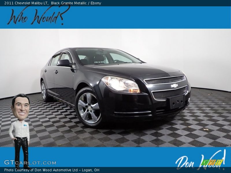 Black Granite Metallic / Ebony 2011 Chevrolet Malibu LT