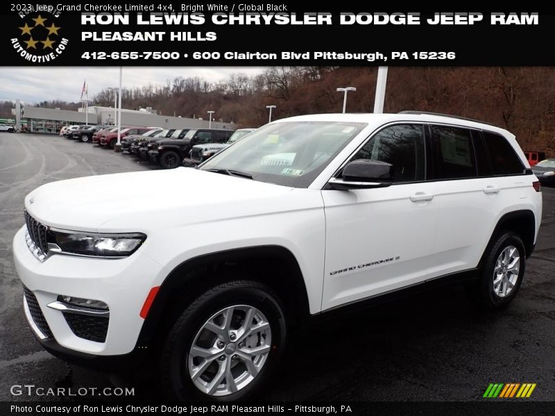Bright White / Global Black 2023 Jeep Grand Cherokee Limited 4x4