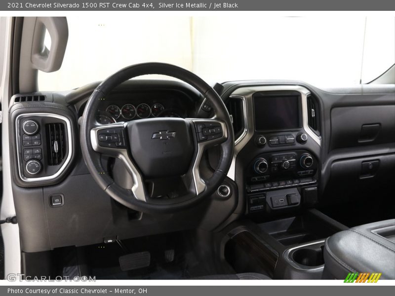 Silver Ice Metallic / Jet Black 2021 Chevrolet Silverado 1500 RST Crew Cab 4x4