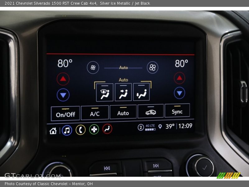 Silver Ice Metallic / Jet Black 2021 Chevrolet Silverado 1500 RST Crew Cab 4x4