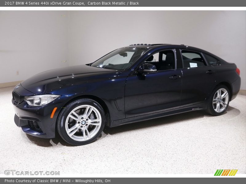 Carbon Black Metallic / Black 2017 BMW 4 Series 440i xDrive Gran Coupe