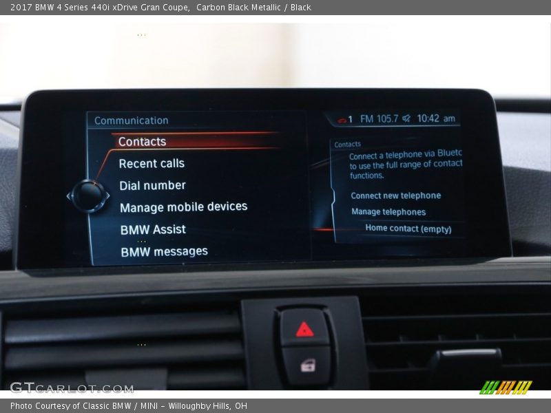 Controls of 2017 4 Series 440i xDrive Gran Coupe