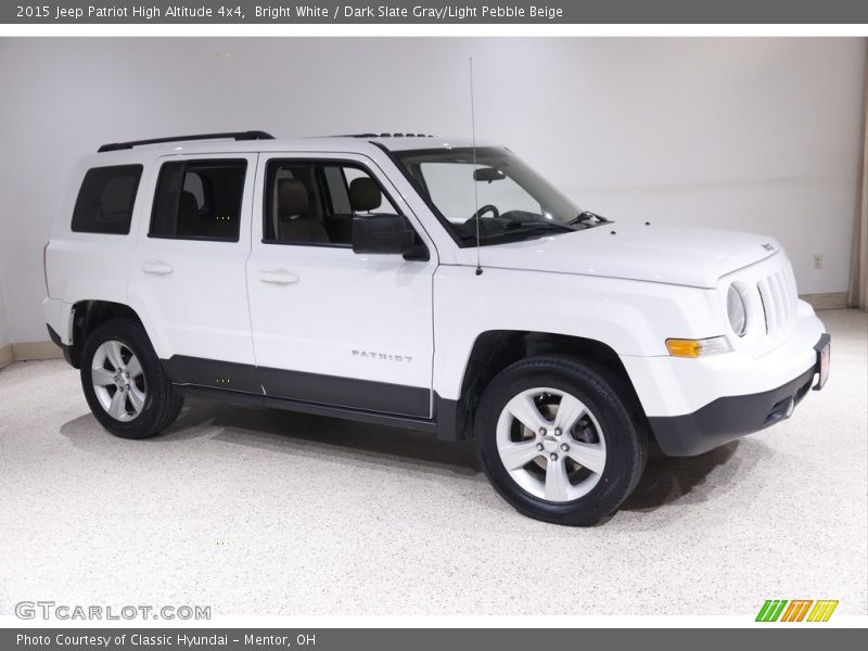 Bright White / Dark Slate Gray/Light Pebble Beige 2015 Jeep Patriot High Altitude 4x4