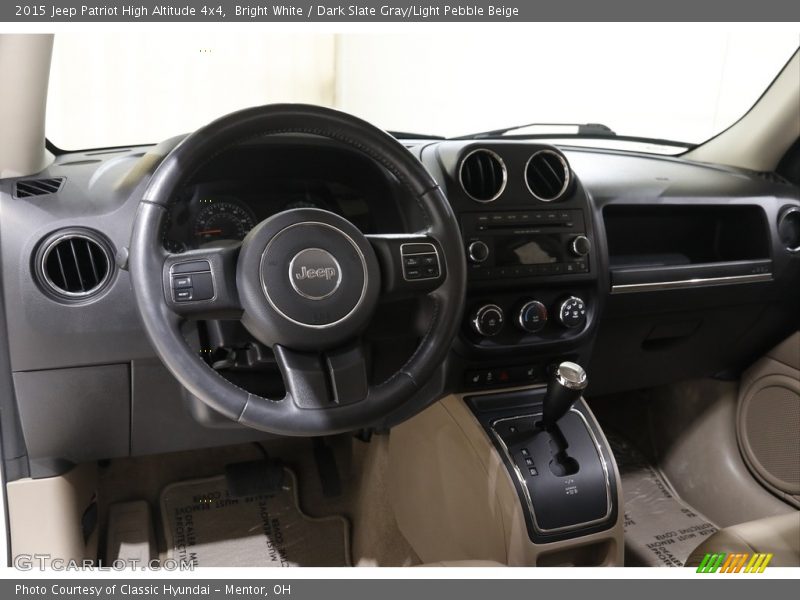 Bright White / Dark Slate Gray/Light Pebble Beige 2015 Jeep Patriot High Altitude 4x4