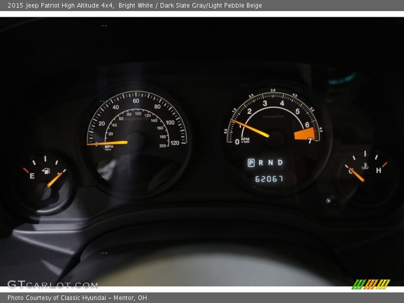 Bright White / Dark Slate Gray/Light Pebble Beige 2015 Jeep Patriot High Altitude 4x4