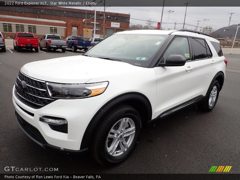 Star White Metallic / Ebony 2022 Ford Explorer XLT