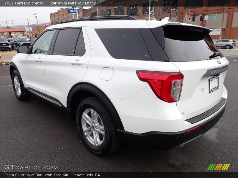 Star White Metallic / Ebony 2022 Ford Explorer XLT