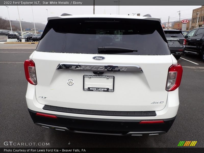Star White Metallic / Ebony 2022 Ford Explorer XLT