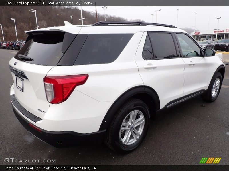 Star White Metallic / Ebony 2022 Ford Explorer XLT