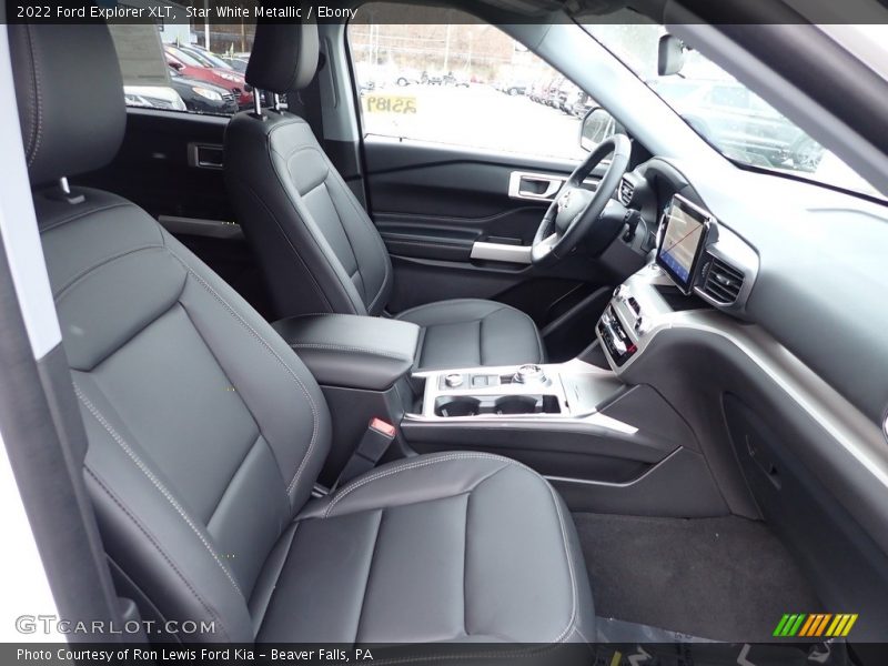 Star White Metallic / Ebony 2022 Ford Explorer XLT