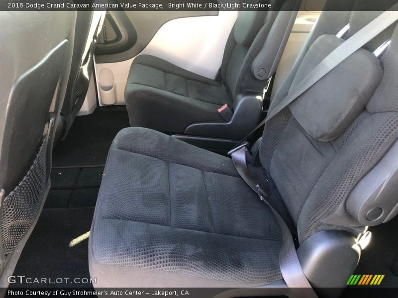 Bright White / Black/Light Graystone 2016 Dodge Grand Caravan American Value Package