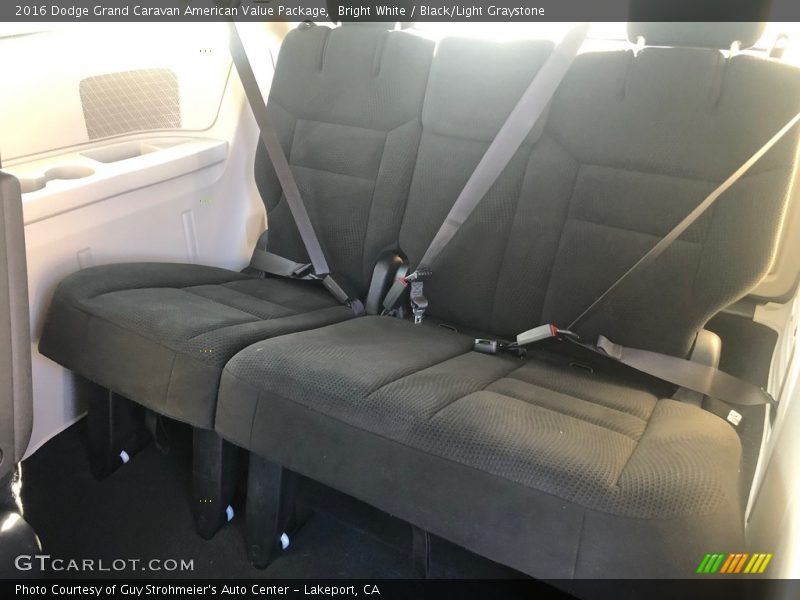 Bright White / Black/Light Graystone 2016 Dodge Grand Caravan American Value Package