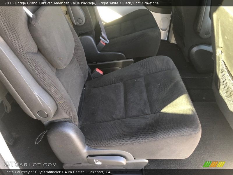 Bright White / Black/Light Graystone 2016 Dodge Grand Caravan American Value Package
