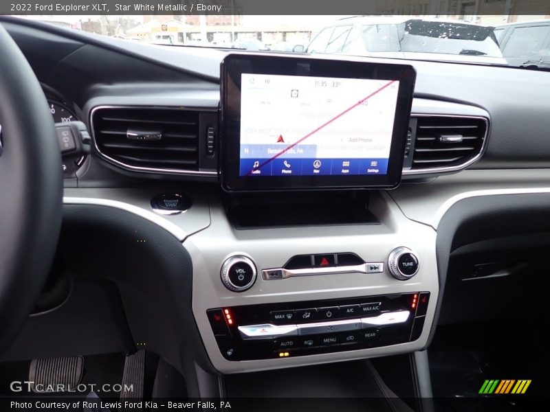 Star White Metallic / Ebony 2022 Ford Explorer XLT
