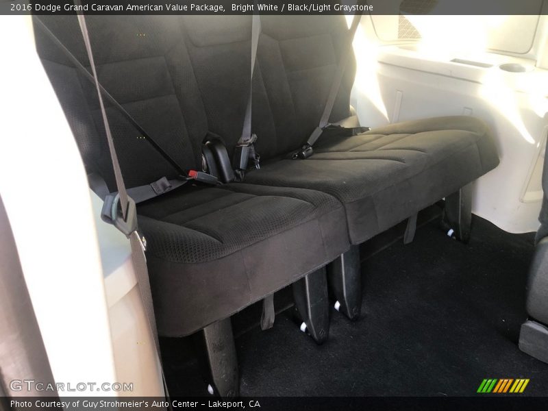 Bright White / Black/Light Graystone 2016 Dodge Grand Caravan American Value Package