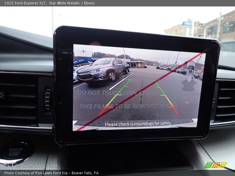 Star White Metallic / Ebony 2022 Ford Explorer XLT