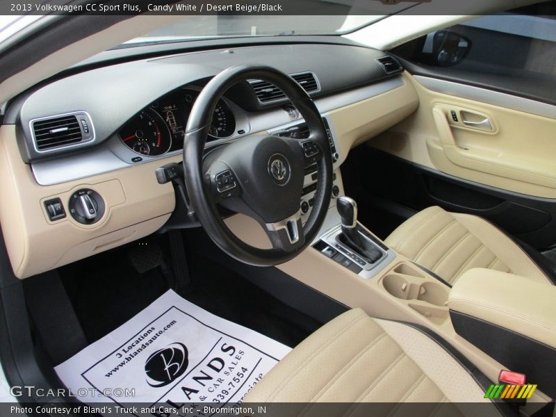 Candy White / Desert Beige/Black 2013 Volkswagen CC Sport Plus
