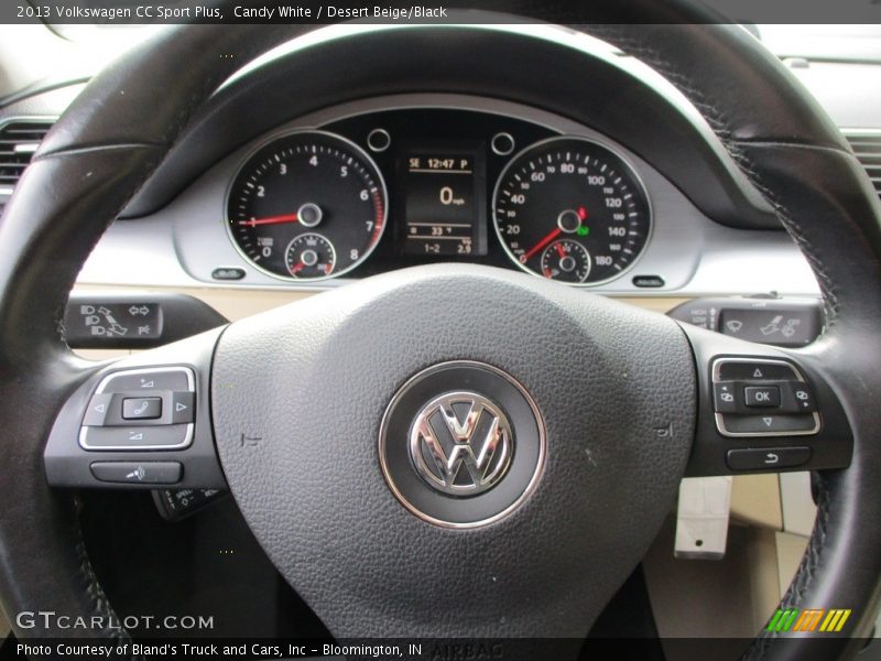 Candy White / Desert Beige/Black 2013 Volkswagen CC Sport Plus