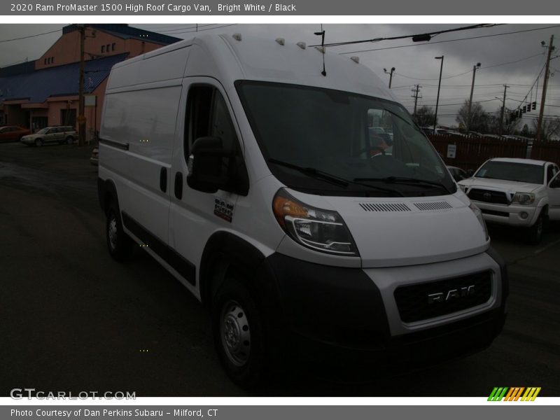 Bright White / Black 2020 Ram ProMaster 1500 High Roof Cargo Van