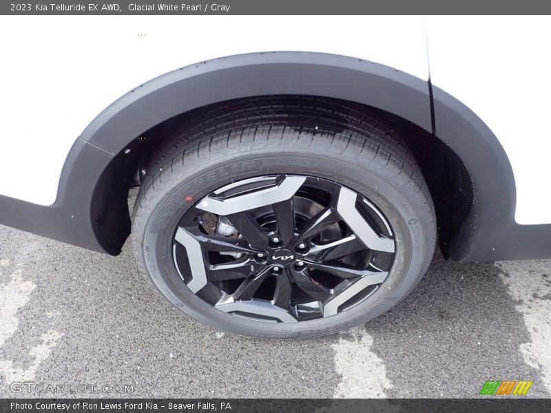 Glacial White Pearl / Gray 2023 Kia Telluride EX AWD