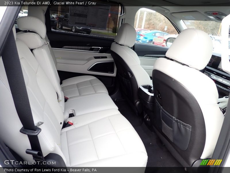 Glacial White Pearl / Gray 2023 Kia Telluride EX AWD