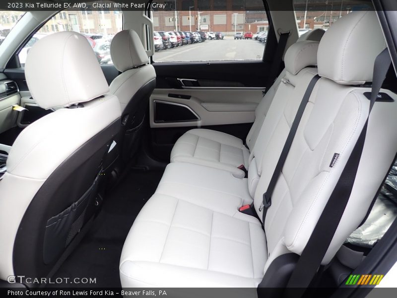 Glacial White Pearl / Gray 2023 Kia Telluride EX AWD