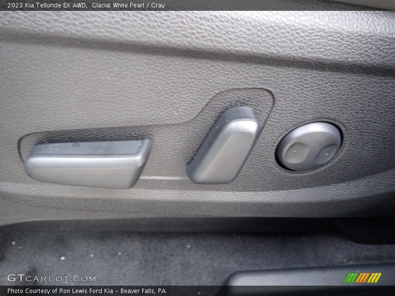 Glacial White Pearl / Gray 2023 Kia Telluride EX AWD