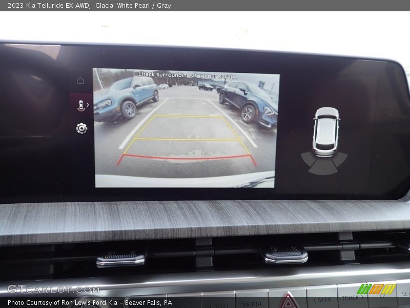 Glacial White Pearl / Gray 2023 Kia Telluride EX AWD