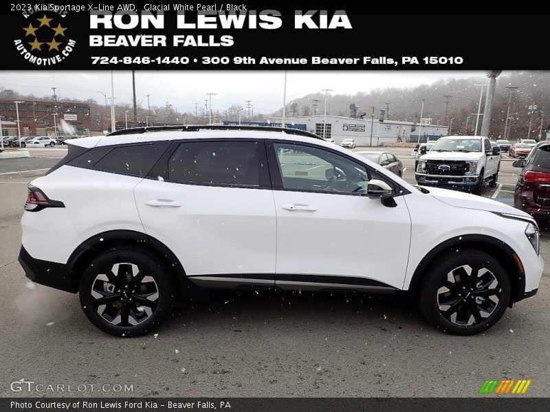 Glacial White Pearl / Black 2023 Kia Sportage X-Line AWD