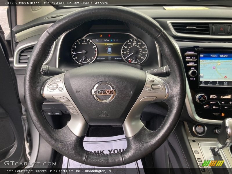 Brilliant Silver / Graphite 2017 Nissan Murano Platinum AWD