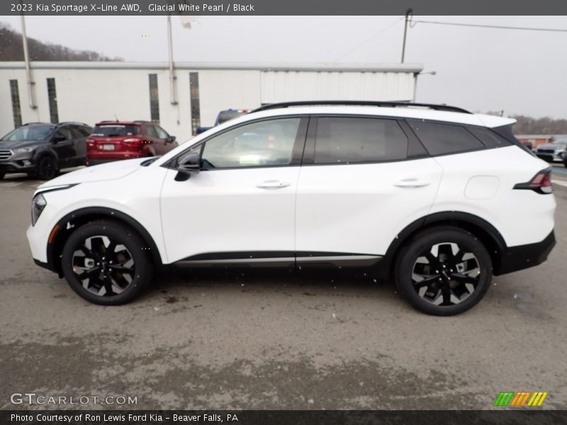 Glacial White Pearl / Black 2023 Kia Sportage X-Line AWD