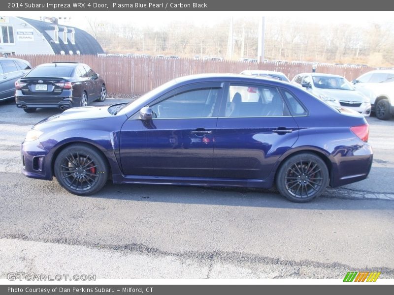 Plasma Blue Pearl / Carbon Black 2014 Subaru Impreza WRX 4 Door