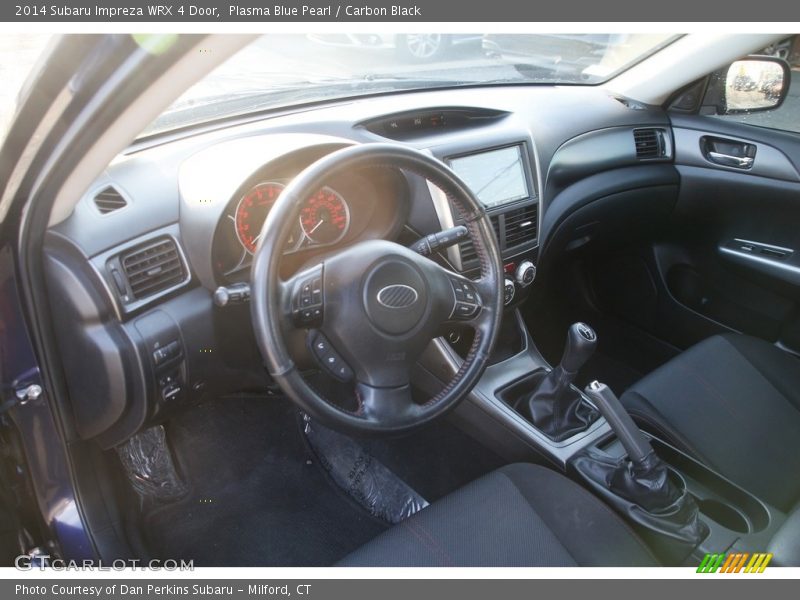 Plasma Blue Pearl / Carbon Black 2014 Subaru Impreza WRX 4 Door