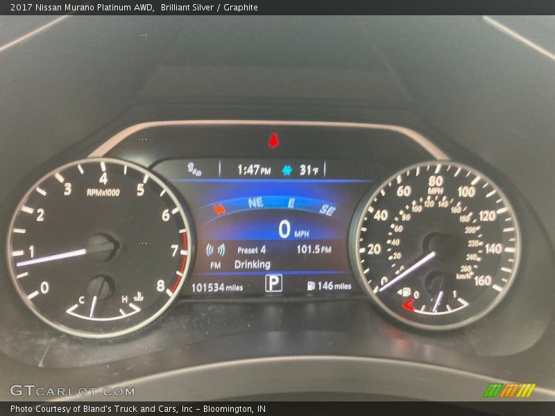 Brilliant Silver / Graphite 2017 Nissan Murano Platinum AWD