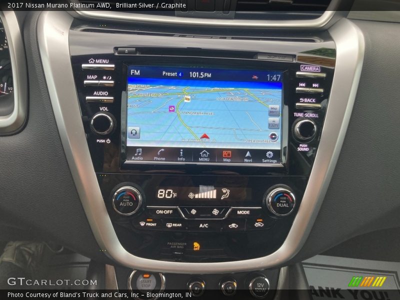 Brilliant Silver / Graphite 2017 Nissan Murano Platinum AWD