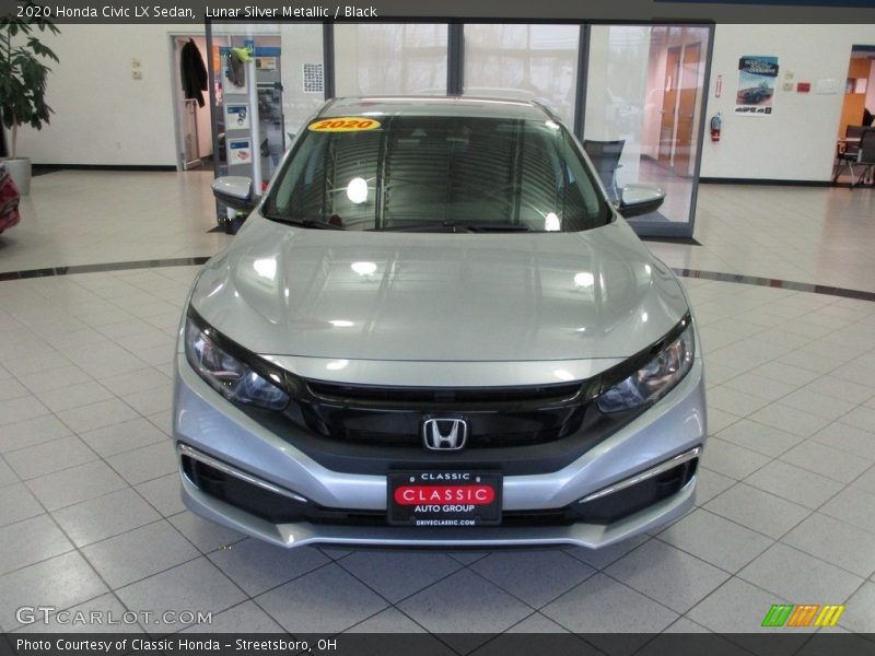 Lunar Silver Metallic / Black 2020 Honda Civic LX Sedan