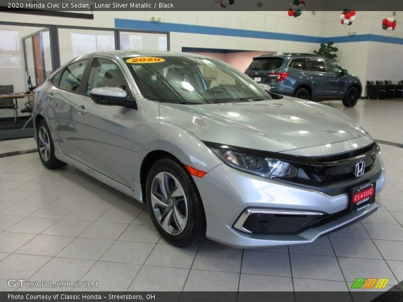 Lunar Silver Metallic / Black 2020 Honda Civic LX Sedan
