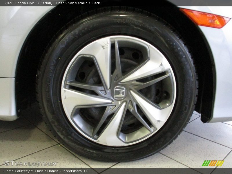 Lunar Silver Metallic / Black 2020 Honda Civic LX Sedan