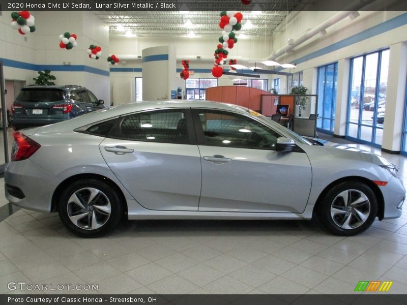 Lunar Silver Metallic / Black 2020 Honda Civic LX Sedan