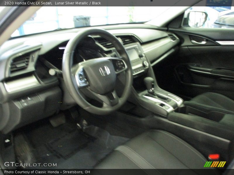 Lunar Silver Metallic / Black 2020 Honda Civic LX Sedan