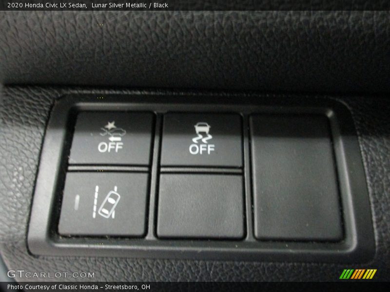 Lunar Silver Metallic / Black 2020 Honda Civic LX Sedan
