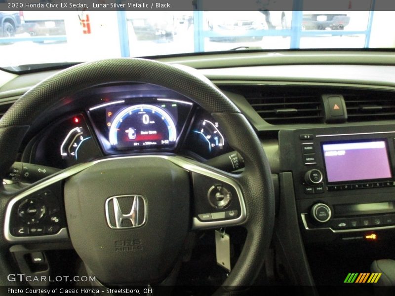 Lunar Silver Metallic / Black 2020 Honda Civic LX Sedan