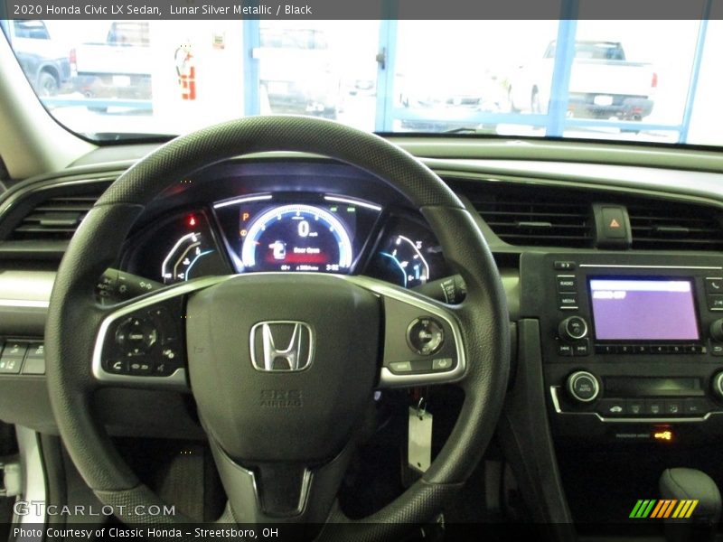 Lunar Silver Metallic / Black 2020 Honda Civic LX Sedan