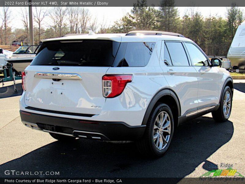 Star White Metallic / Ebony 2022 Ford Explorer XLT 4WD