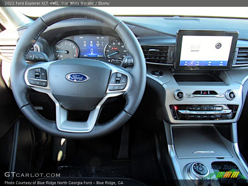 Star White Metallic / Ebony 2022 Ford Explorer XLT 4WD