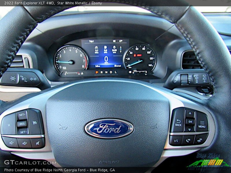 Star White Metallic / Ebony 2022 Ford Explorer XLT 4WD