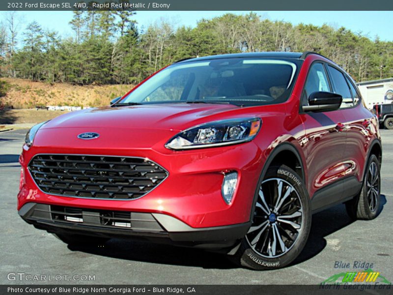 Rapid Red Metallic / Ebony 2022 Ford Escape SEL 4WD