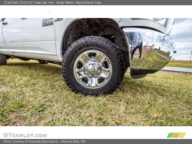 Bright White / Black/Diesel Gray 2018 Ram 2500 SLT Crew Cab 4x4