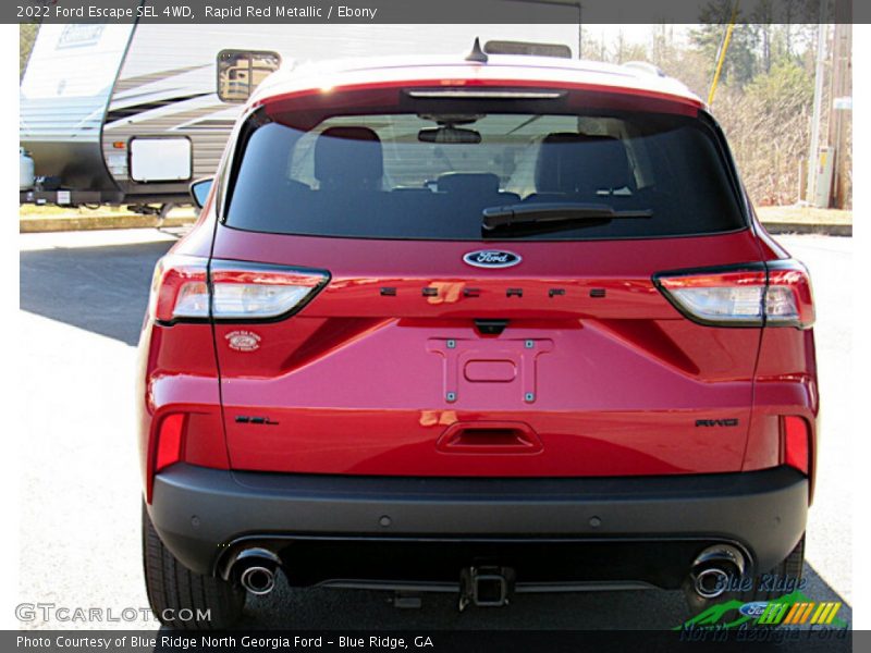 Rapid Red Metallic / Ebony 2022 Ford Escape SEL 4WD