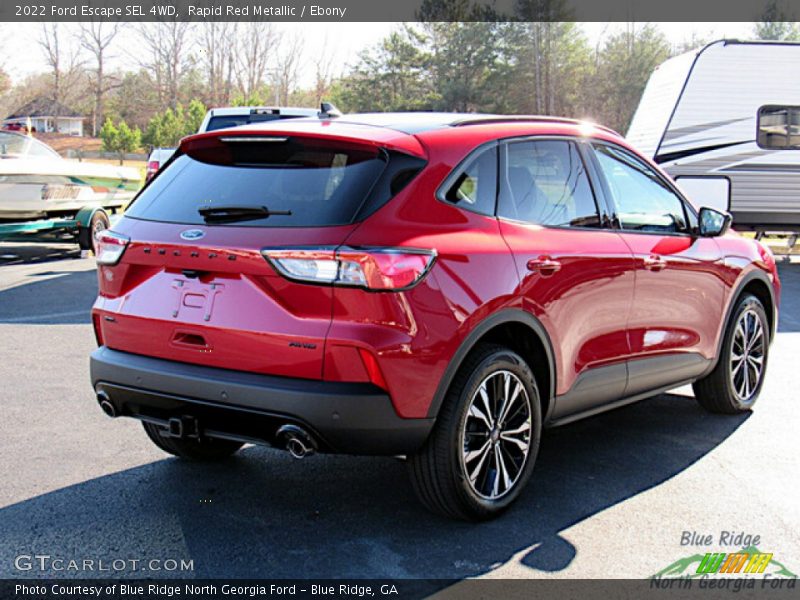 Rapid Red Metallic / Ebony 2022 Ford Escape SEL 4WD